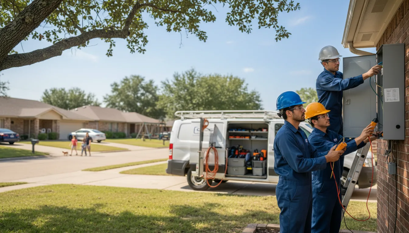 Certified electrician providing emergency electrical services in Dubach, LA